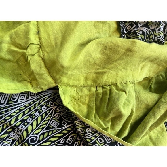 Burning Torch Womens Cotton Abstract Print Open Back Sundress Multicolor Size M - Picture 7 of 15